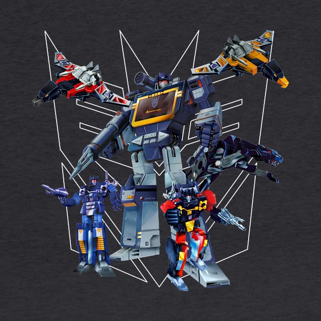 Masterpiece Soundwave and Cassettes by Draconis130